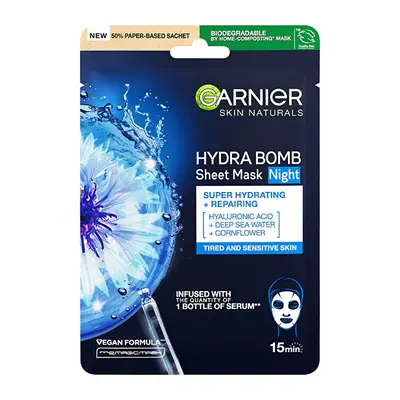 Garnier Moisture Bomb Night-Time (Sheet Face Mask) 28 G