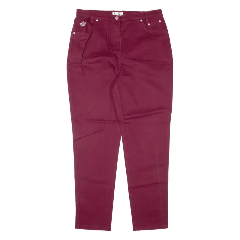 LAURA KENT Jeans Maroon Denim Regular Mom Womens W32 L29
