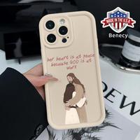 God Jesus Love Phone Case for iPhone 16 15 14 Pro Max 13 12 11 XR XS Plus E Shockproof Non Slip Military-Grade Protection Sil...