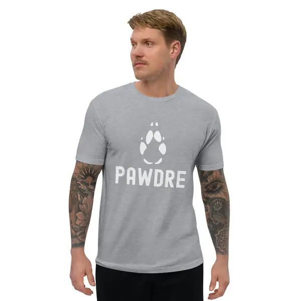 Pawdre Dog Dad Short Sleeve T-shirt | Color: Light Blue | Size: XS