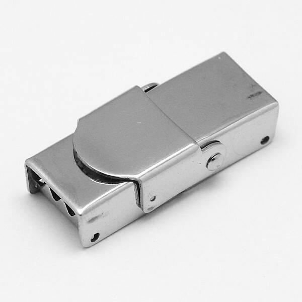 Tarnish Resistant Rectangle 201 Stainless Steel Watch Band Clasps