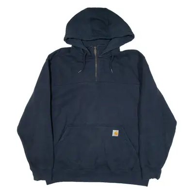 CARHARTT Loose Fit Mens Blue Hoodie XL