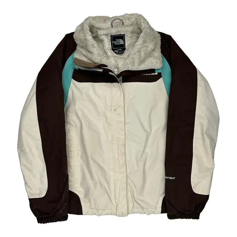 Hyvent The North Face Jacket - Small Cream Polyester