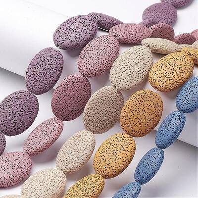 Natural Lava Rock Beads Strands