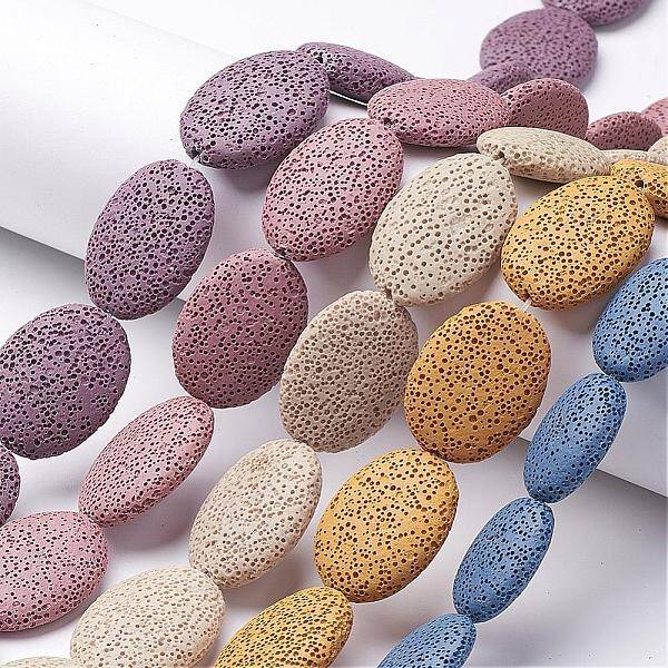 Natural Lava Rock Beads Strands