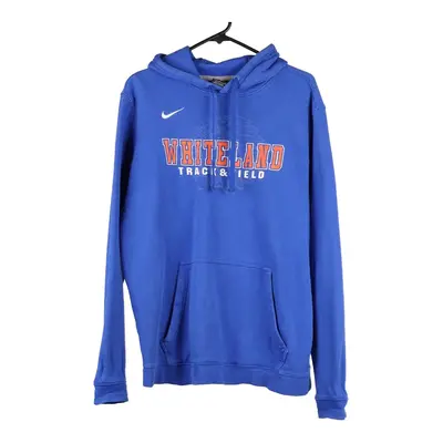 Whiteland Track and Field Nike College Hoodie - Large Blue Cotton Blend
