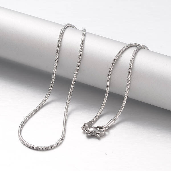 Non-Tarnish 304 Stainless Steel Snake Chain Necklaces
