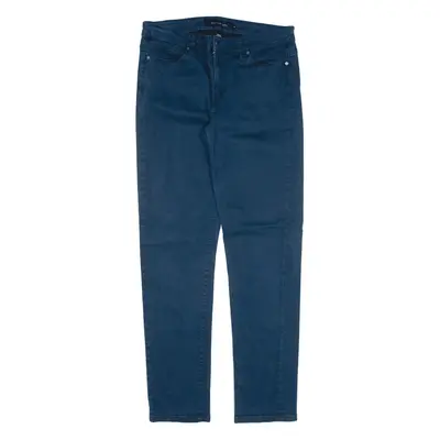 CALVIN KLEIN Trousers Blue Slim Skinny Womens W30 L30