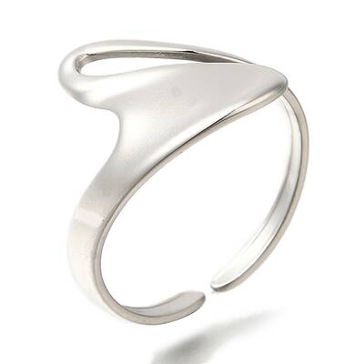 304 Stainless Steel Cuff Rings for Women