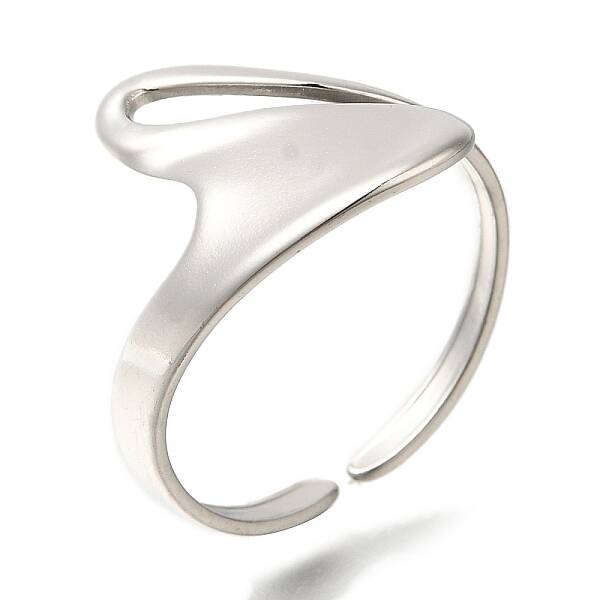 304 Stainless Steel Cuff Rings for Women
