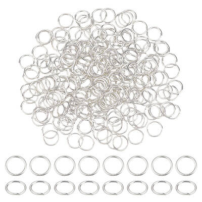 About 260 Pcs 10mm Brass Open Jump Rings Unsoldered Wire 18-Gauge for Jewelry Making