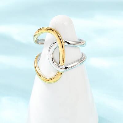 304 Stainless Steel Open Cuff Rings for Women
