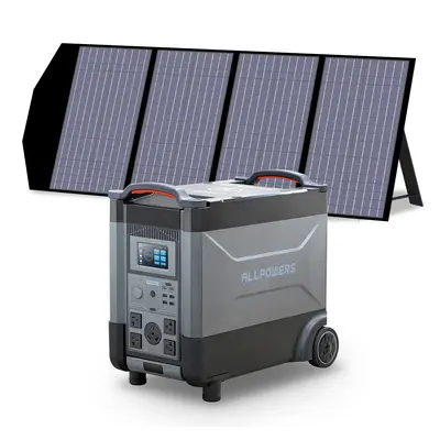 ALLPOWERS 4000W Solar Generator (R4000 + SP029 140W Solar Panel) R4000 + SP029 140W Solar Panel