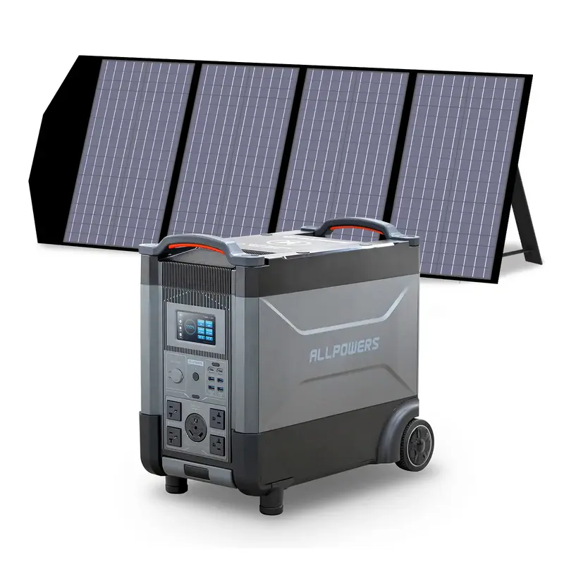 ALLPOWERS 4000W Solar Generator (R4000 + SP029 140W Solar Panel) R4000 + SP029 140W Solar Panel