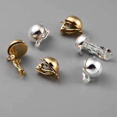 Brass Clip-on Earring Findings