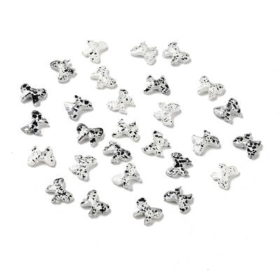 Spot Pattern Resin Cabochons