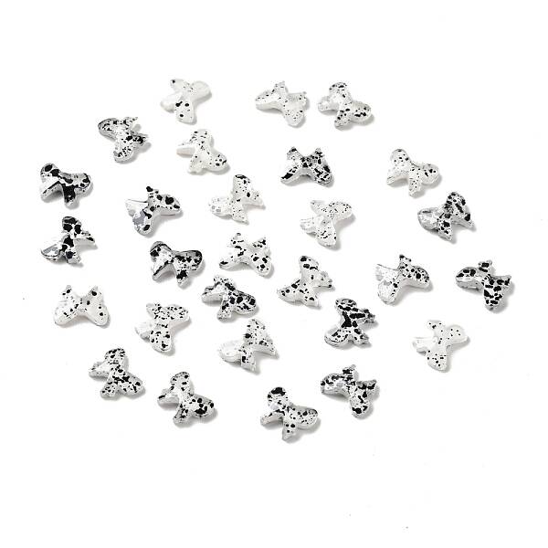 Spot Pattern Resin Cabochons