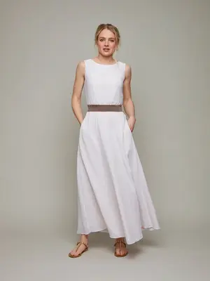HELLEBORE | Easy Maxi Dress | Color: White | Size: L