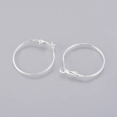 Brass Hoop Earrings