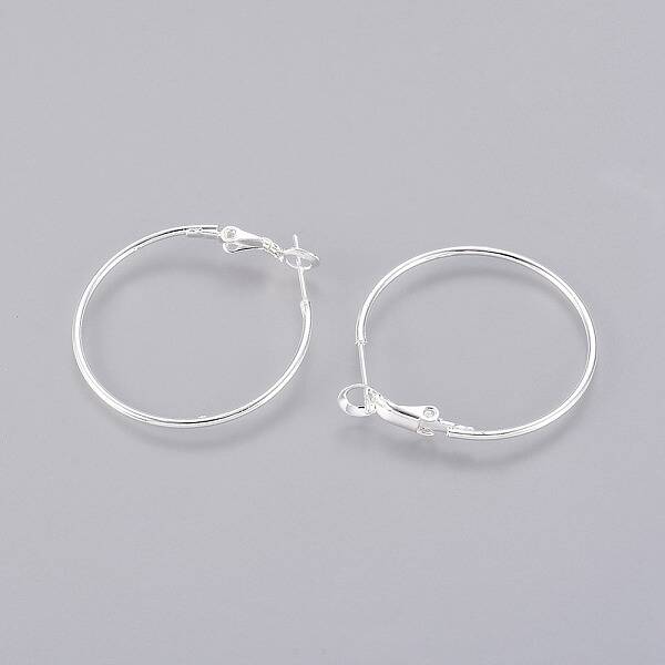 Brass Hoop Earrings