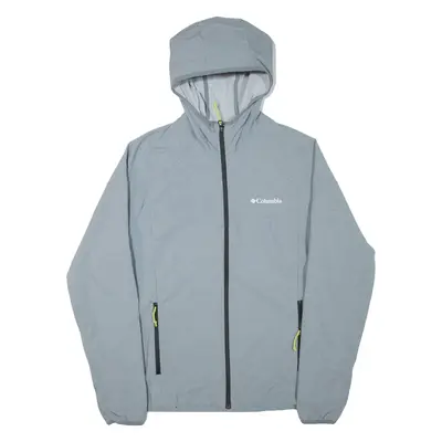 COLUMBIA Mens Jacket Grey Hooded L