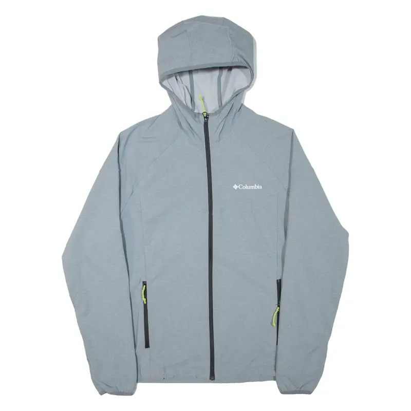 COLUMBIA Mens Jacket Grey Hooded L