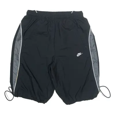 NIKE Mesh Lined Mens Sports Shorts Black S W27