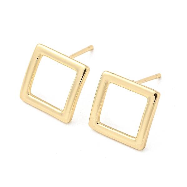 Brass Stud Earrings