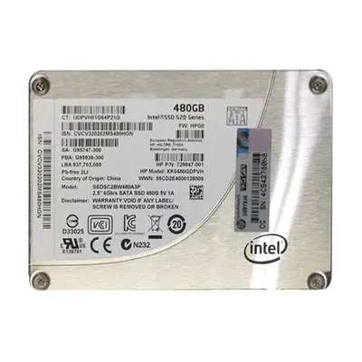 729847-001 HP 480GB Multi-Level Cell SATA 6Gb/s 2.5-Inch Solid State Drive