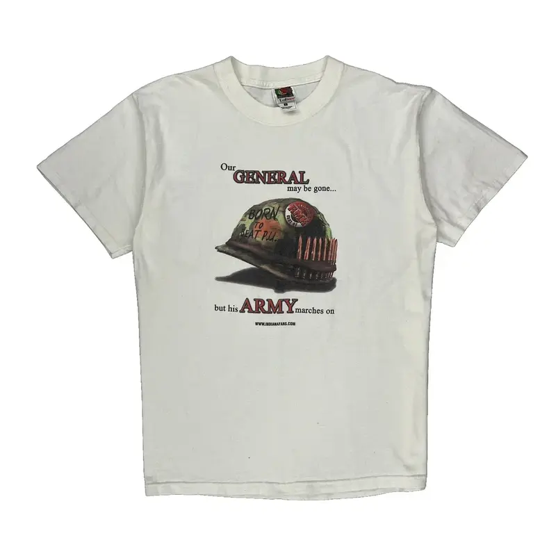 Fruit Of The Loom Graphic T-Shirt - Large White Cotton