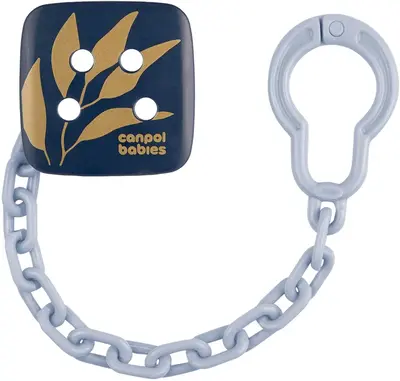 Canpol babies Gold Soothers Holder Pacifier Chain Blue