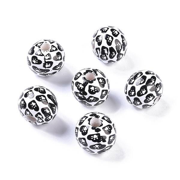 Printed Wood Beads
