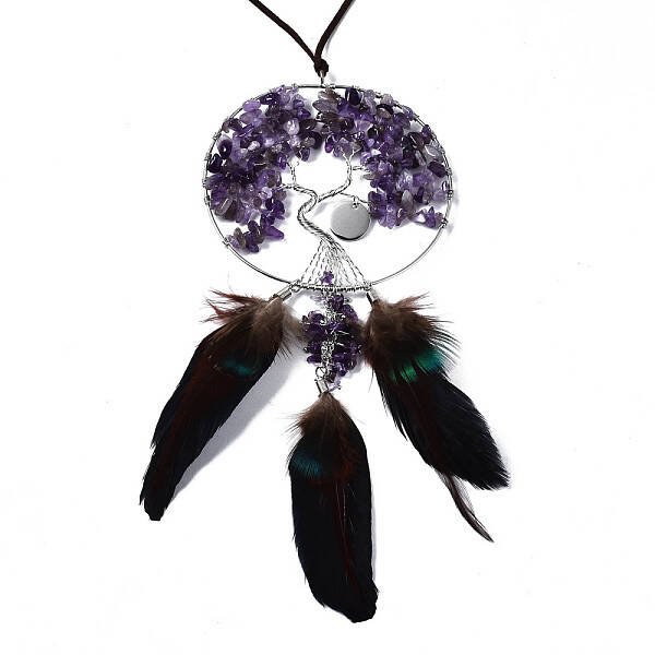 Natural Amethyst Big Pendants