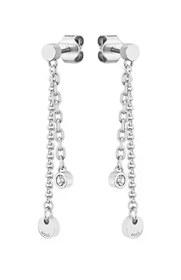 Hugo Boss Orecchini Asimmetrici In Acciaio Coordinati Iris 1580332