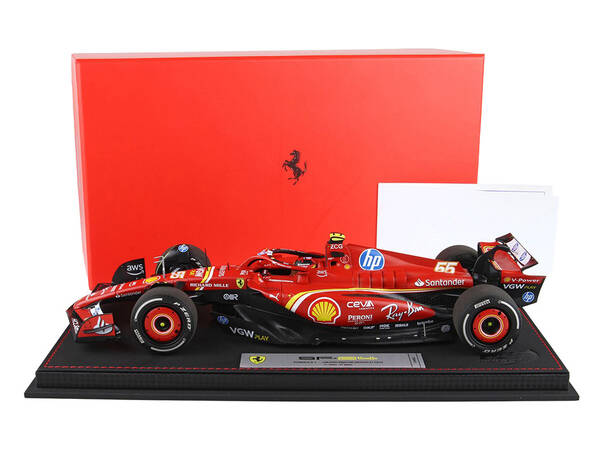 Ferrari SF-24 #55 Carlos Sainz 3rd Place Formula One F1 Monaco GP (2024) Limited Edition to 50 pieces Worldwide 1/18 Diecas...