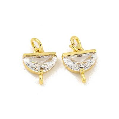 Brass with Clear Cubic Zirconia Pendant Bail