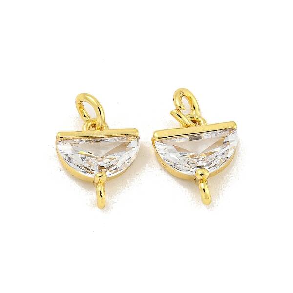 Brass with Clear Cubic Zirconia Pendant Bail