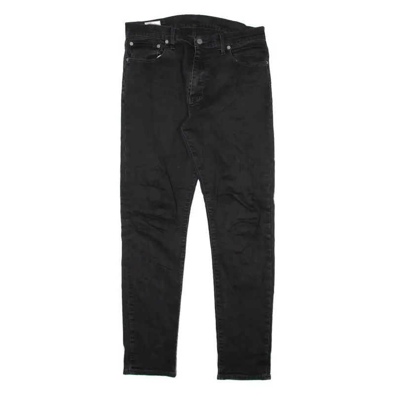 LEVI'S 512 BIG E Jeans Mens Black Slim Tapered W33 L32