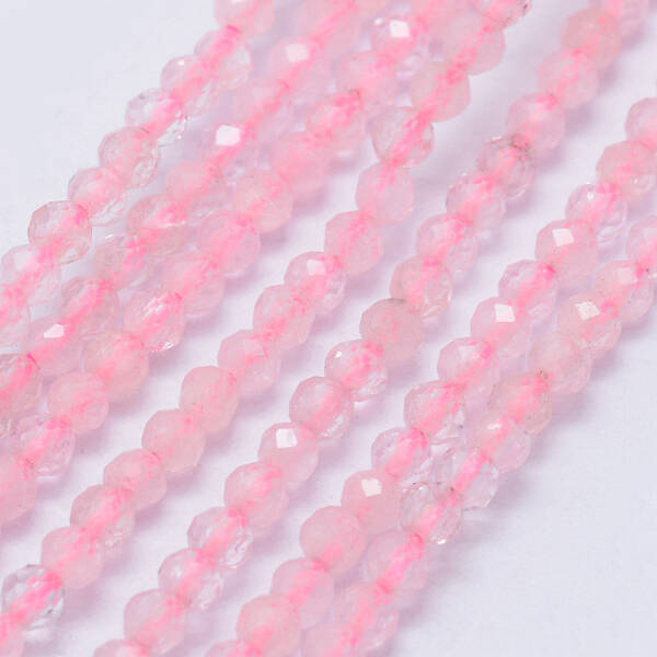 Natural Rose Quartz Beads Strands