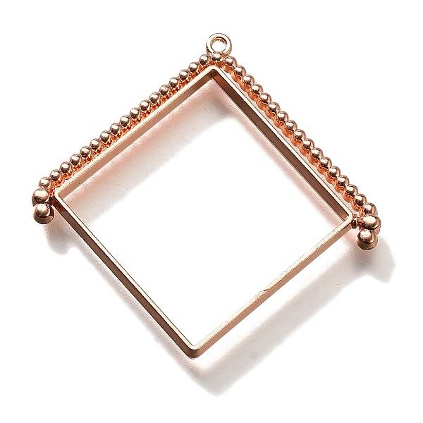 Alloy Open Back Bezel Pendants