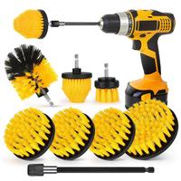 Drill Brush Attachment Tools Set without Power Drill, Power Scrubber Cleaning Brush Kit, Cleaning Drill Brush for Grouted Flo...