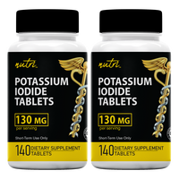 Potassium Iodide Tablets 130mg (140 tablets per bottle)