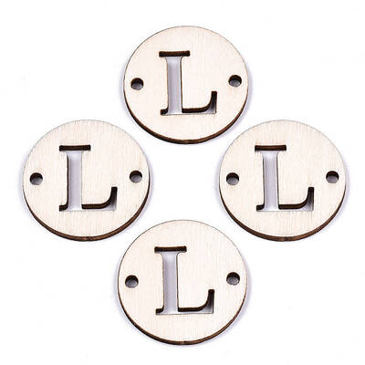 Unfinished Natural Poplar Wood Links Connectors