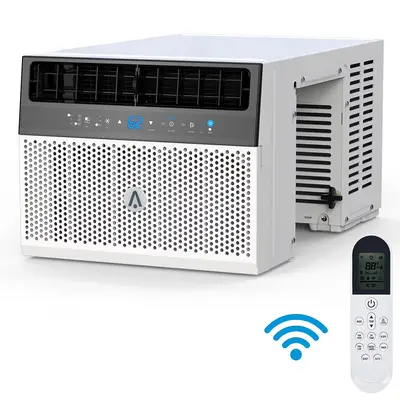 Garvee 8000 BTU Window Air Conditioner U-Shaped With RC, Energy Efficient Cooling, With WiFi 115V~, Suitable for 350 Sq.Ft