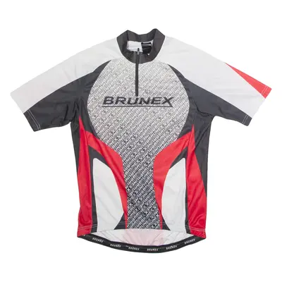 BRUNEX Cycling Mens Jersey Black 1/4 Zip L
