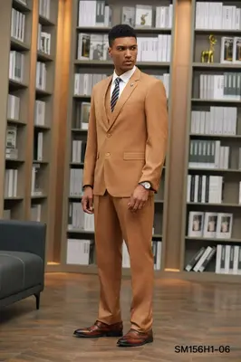 Stacy Adams Men's Hybrid Suit - Solid Texture, 3 Piece