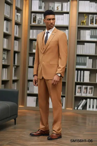 Stacy Adams Men's Hybrid Suit - Solid Texture, 3 Piece