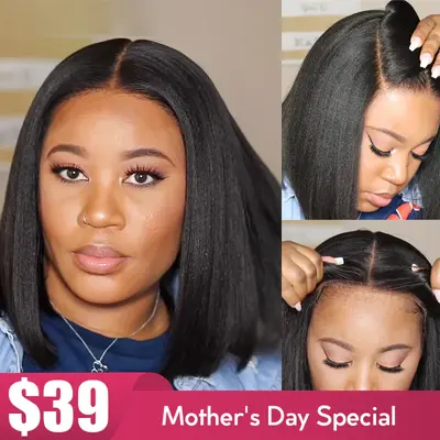 [Flash Deal] 6x4.5 Pre-Cut Lace & 6x6 T Part/13x4 Lace Front Human Hair Affordable Natural Look Wigs