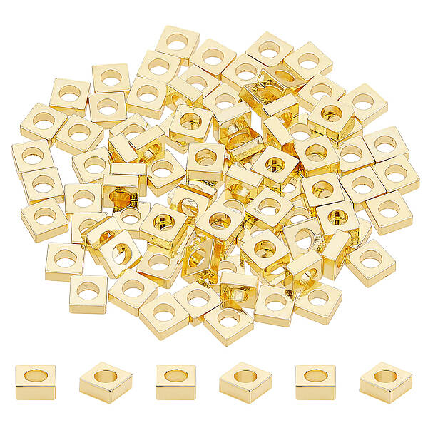 100Pcs Brass Spacer Beads