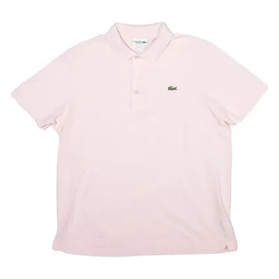 LACOSTE Mens Polo Shirt Pink L